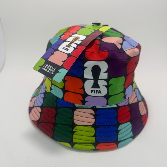 Fifa Other - FIFA Bucket Hat Unisex OS Multi New World Cup 2026 Logo All Over Print BHF26MC16